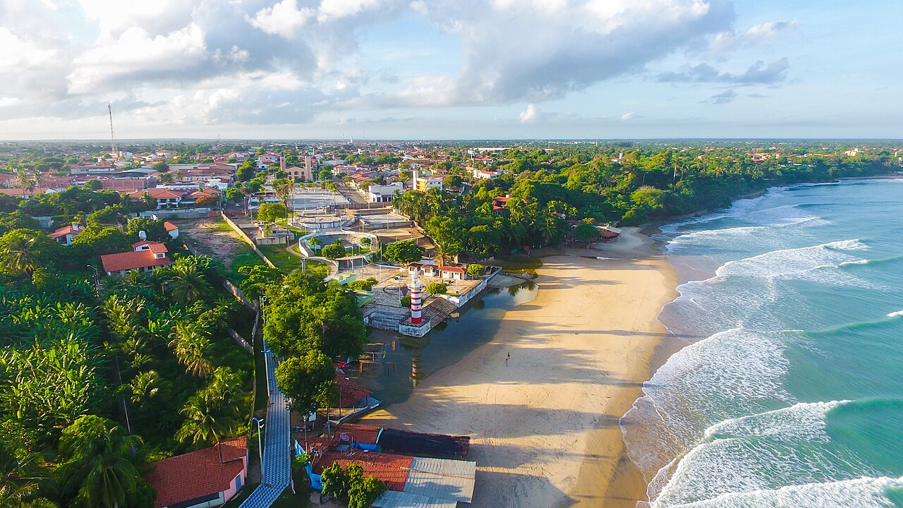 Vista aérea de Paracuru, Ceará